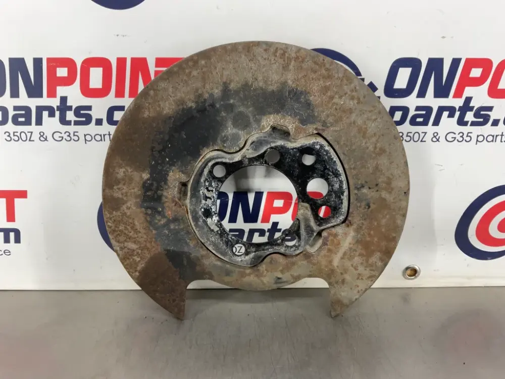 2008 Nissan 350Z Driver Left Rear Brake Dust Cover Baffle Plate OEM 13BASDG