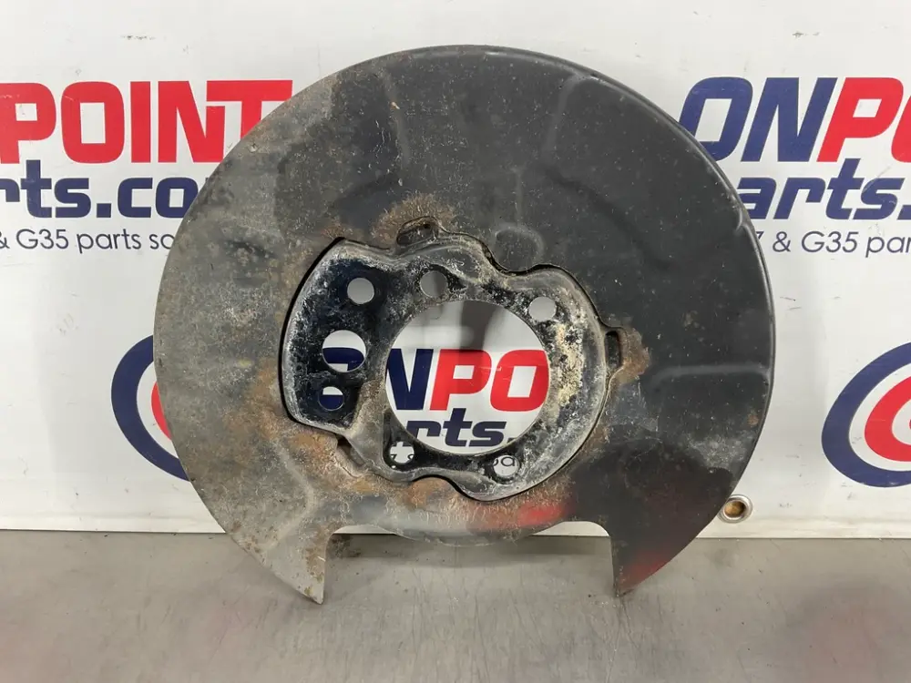 2008 Nissan 350Z Passenger Right Rear Brake Dust Cover Baffle Plate OEM 13BASDK