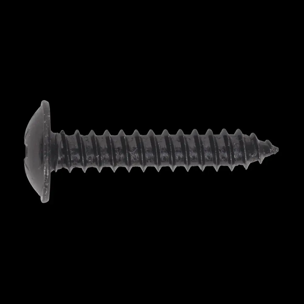 Sealey BST4825 Self Tapping Screw 4.8 x 25mm Flanged Head Midnight Pozi Pack 100