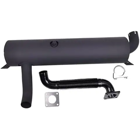 Exhaust Muffler 7181055 Tube 7181083 7211391 Kubota Engine V2403 Bobcat Loader S530 S510