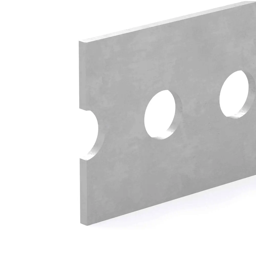 Perforated Flat Bar Galvanized Chromed, 1-3/8'' x 48''