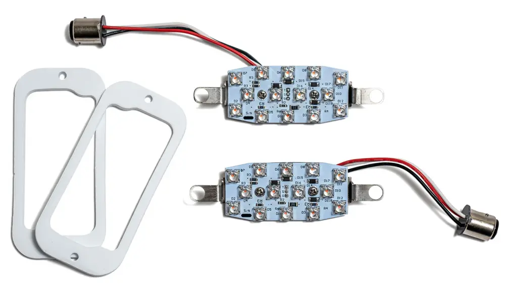 Front Amber Turn Signal LED Boards, 1966-68 Ford Bronco Lifetime Replacement