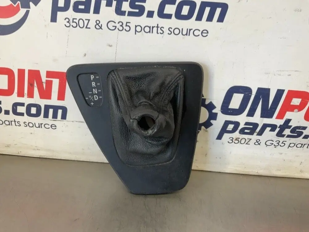 2006 BMW 330i E90 Sedan Self-operating Gear Shifter Boot Bezel Trim OEM 12BF1EC