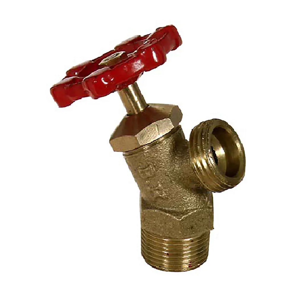 Compression Boiler Drain Valve Warm alloy Angle, 1/2" Male