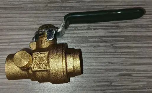 1/2" CXC Full Port Ball Valve Drain