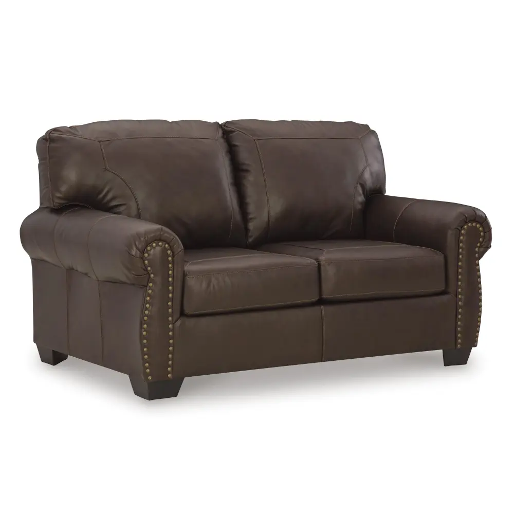 Diamond Modern Furniture Unique Design Colleton Stationary Leather Match Loveseat 5210735