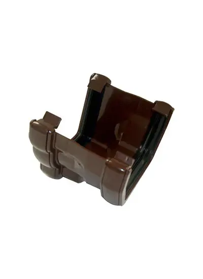 FloPlast Niagara Adaptor To Half Round Right Hand Cocoa