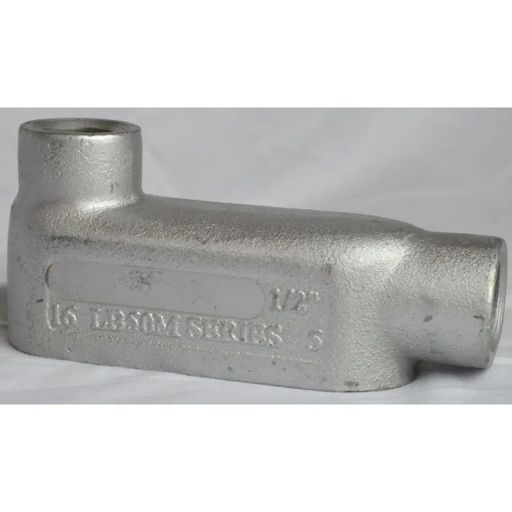 LB125M Eaton Crouse-Hinds 1-1/4" Condulet Form 5 Conduit Outlet Body, Malleable Iron, LB Shape, Built- Rollers