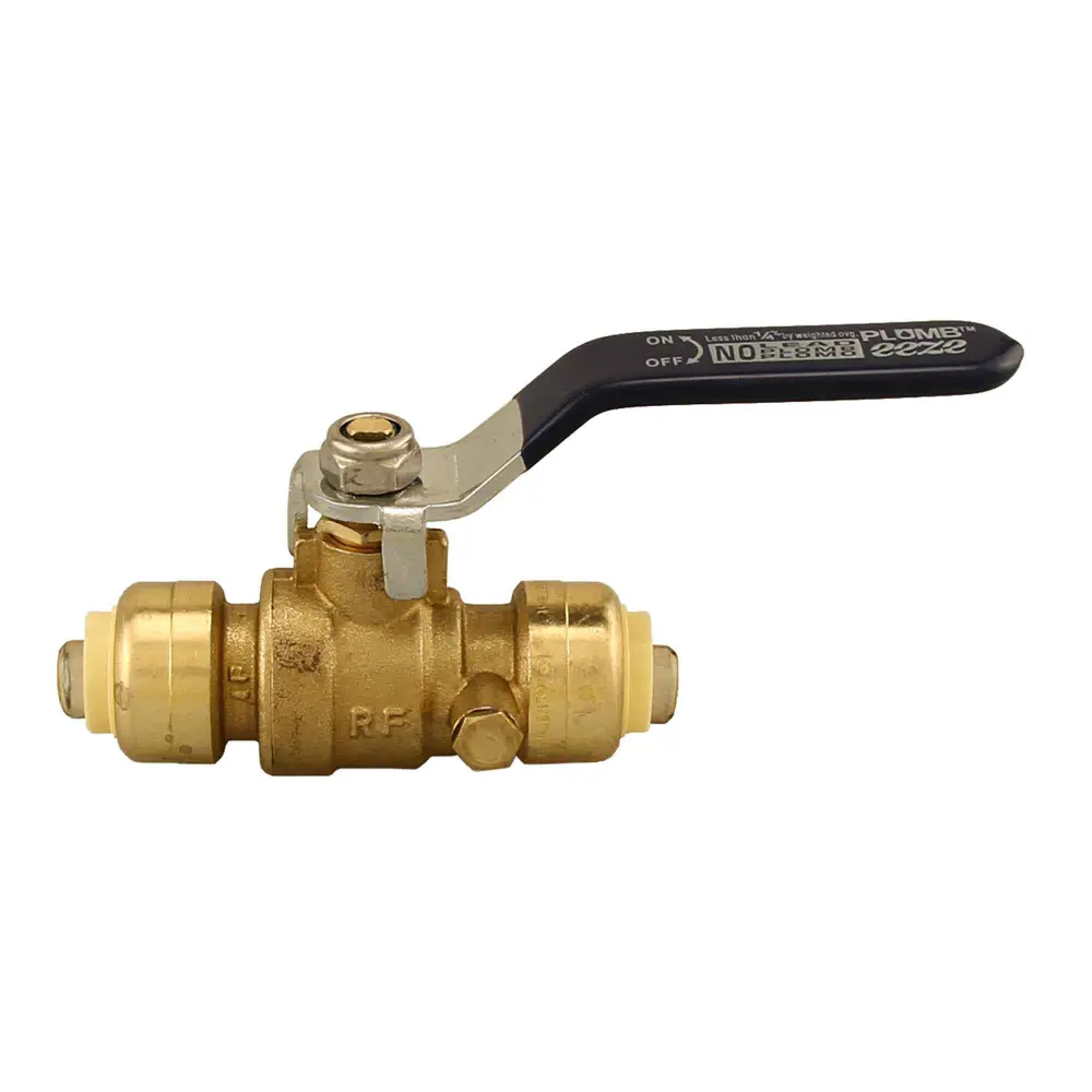 Lead-Free Push-Fit Ball Valve Drain, 1/2"