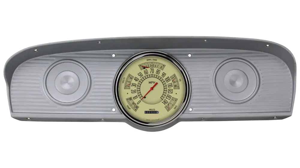 Classic Instruments Gauge Cluster, Tan, 1961-66 Ford Truck