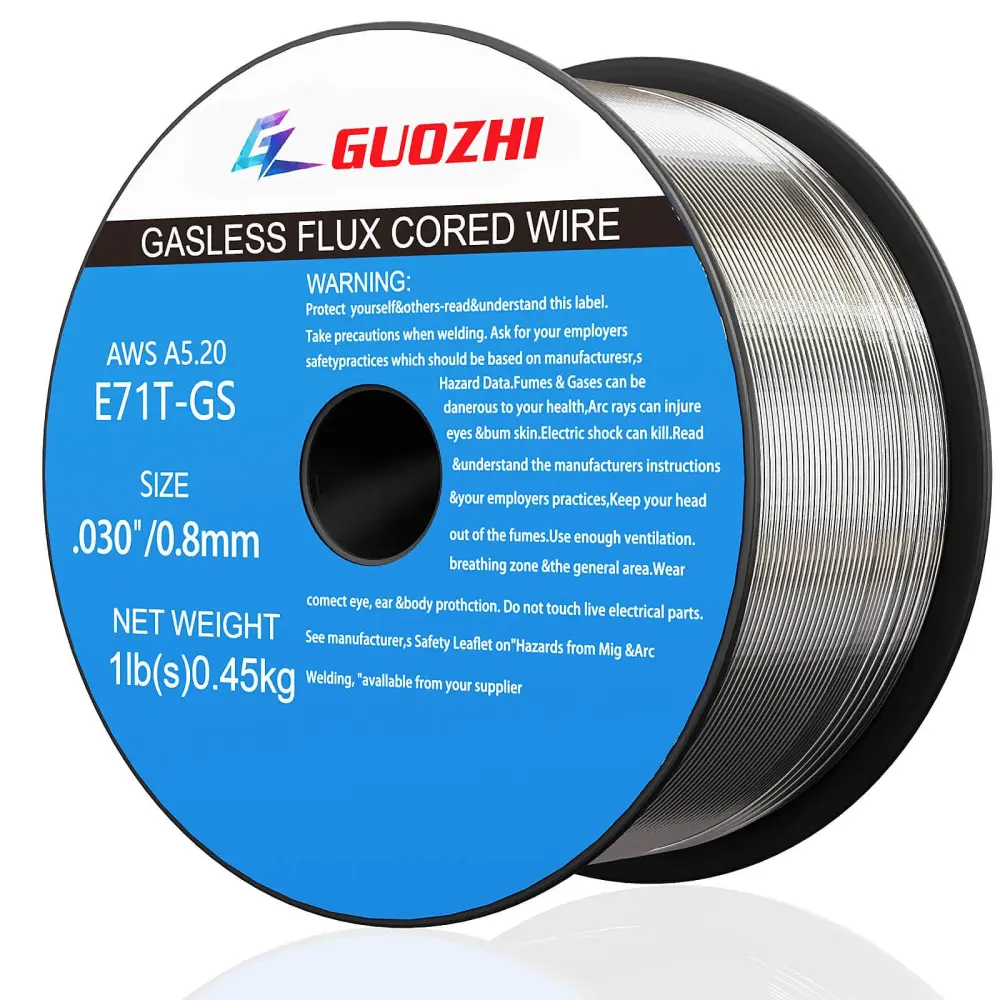 GZ GUOZHI Flux Core Welding Wire, E71T-GS .030" 1-Pound Spool Gasless Mild Carbon Stainless Mig Welding Wire