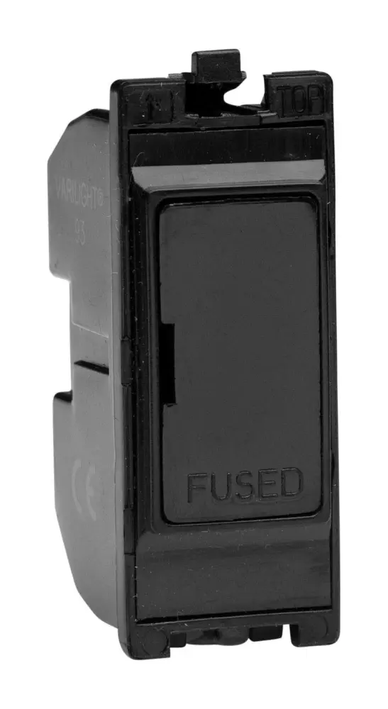 Varilight Powergrid Jet-black 13Amp Fuse Holder