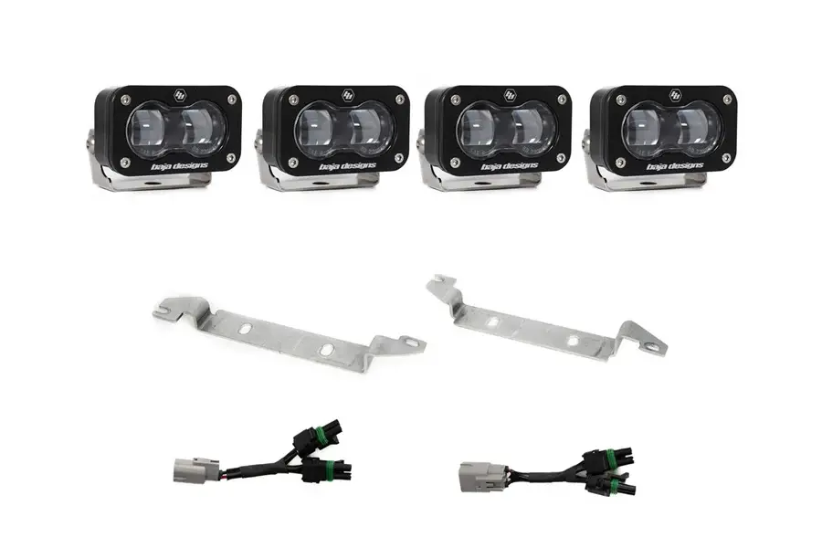 2024-25 Toyota Tacoma Baja Designs S2 SAE OEM Fog Airy Replacement Kit, Clear