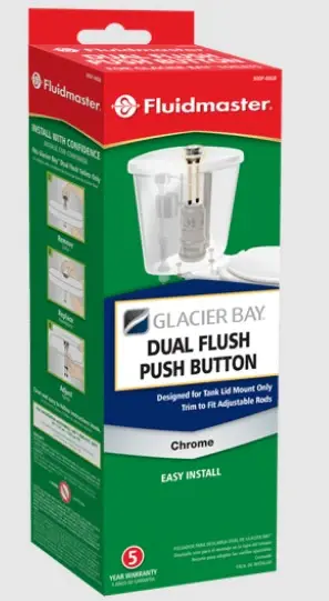 800P-48GB REPLACEMENT BINARY FLUSH BUTTONS GLACIER BAY *DAMAGED BOX*