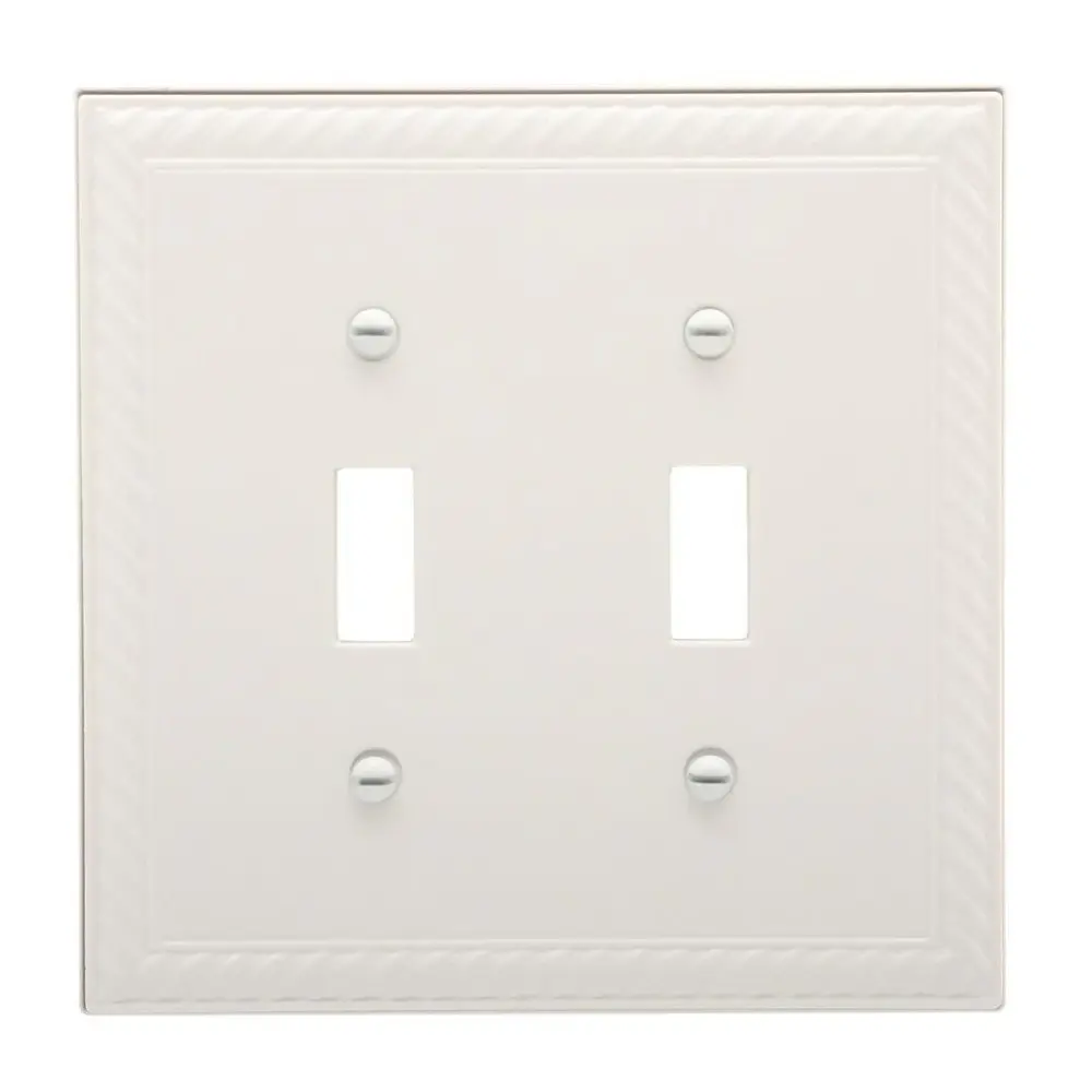 Hampton Bay Cassidy Snow Finish Switch Cover Damaged Box