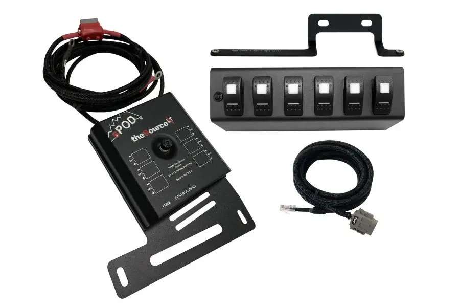 Jeep Wrangler JK sPOD SourceLT w/Red LED Switch Panel