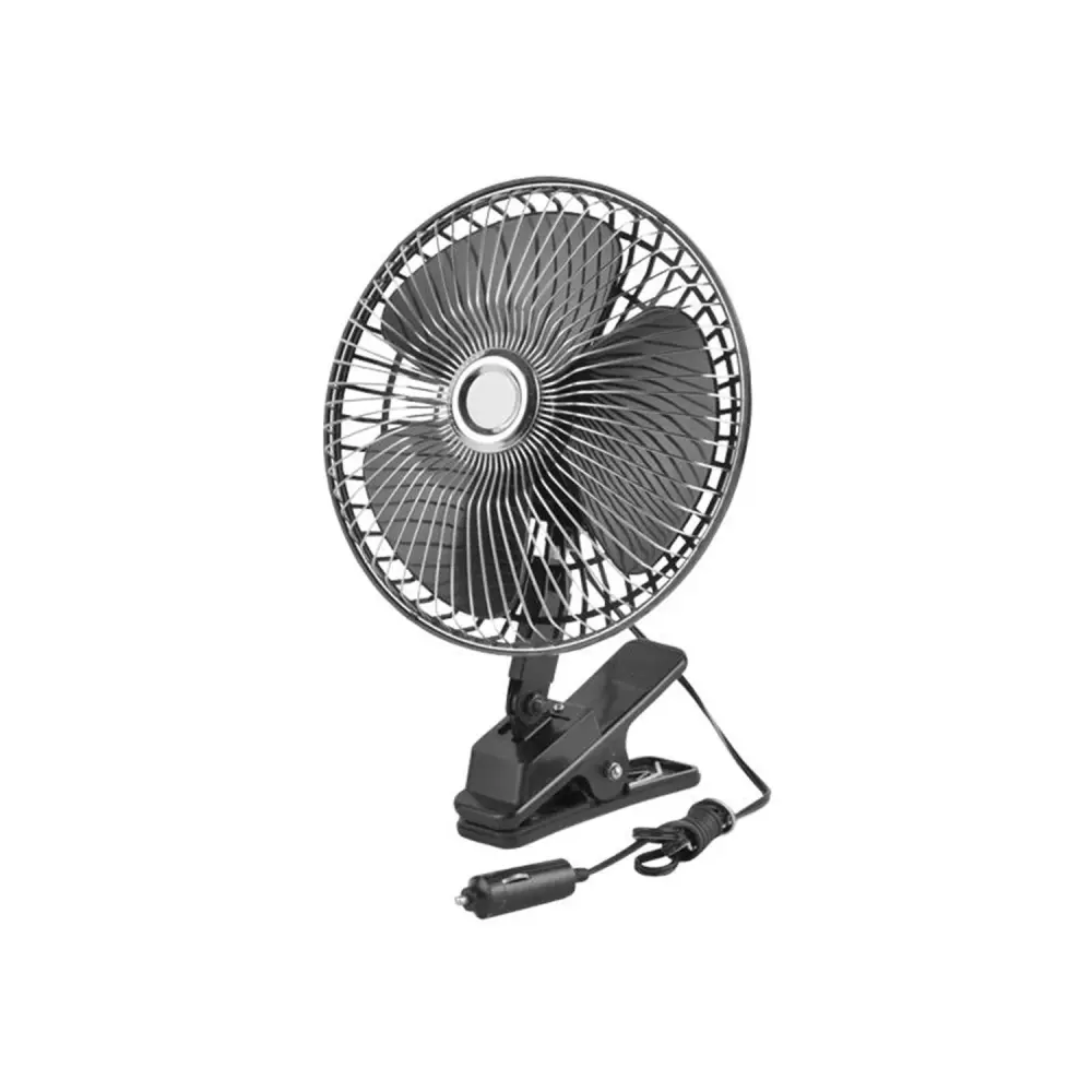 LTC LXWTS1 Car Fan Portable Travel 12V 6" Clip Affix 3-Position Switch Oscillation Adjustable