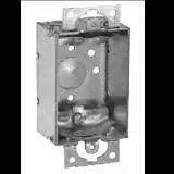 TP162 Eaton Crouse-Hinds Switch Box, (1) 1/2", 2, NM Clamps, 2-1/2", Reinforced, (1) 1/2", Ears, Gangable, 12.5 Cubic Inch...