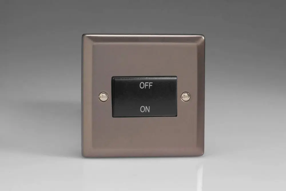 Varilight 10A Fan Isolating Switch (3 Pole) Pewter XRFIB