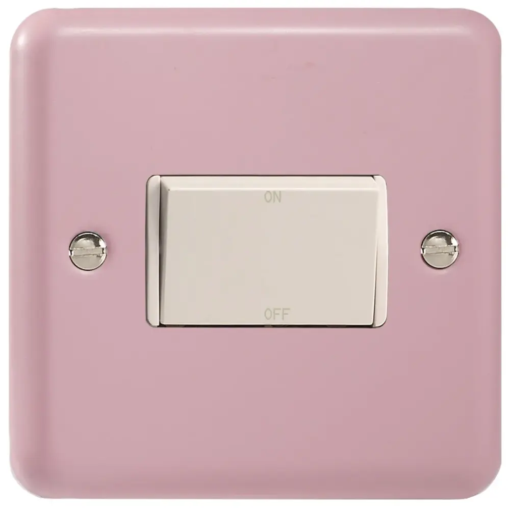 Varilight 10 Amp Fan isolating Switch (3 Pole), Traditional Lily Rose Pink XYFiW.RP