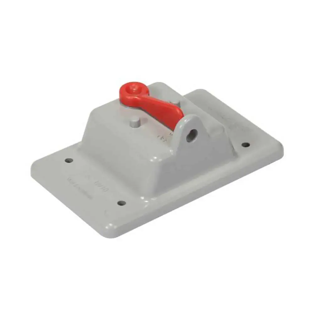 VSC15/10 PVC F Series 1-Gang Weatherproof Toggle Switch Cover, Grey