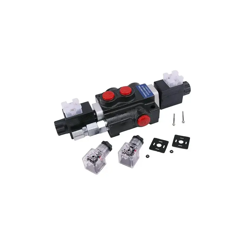 Direct-Fit 1 Spool Solenoid 12V DC Hydraulic Control Valve Twin Acting HCV-S1x13 Valve 13 GPM 3600 PSI