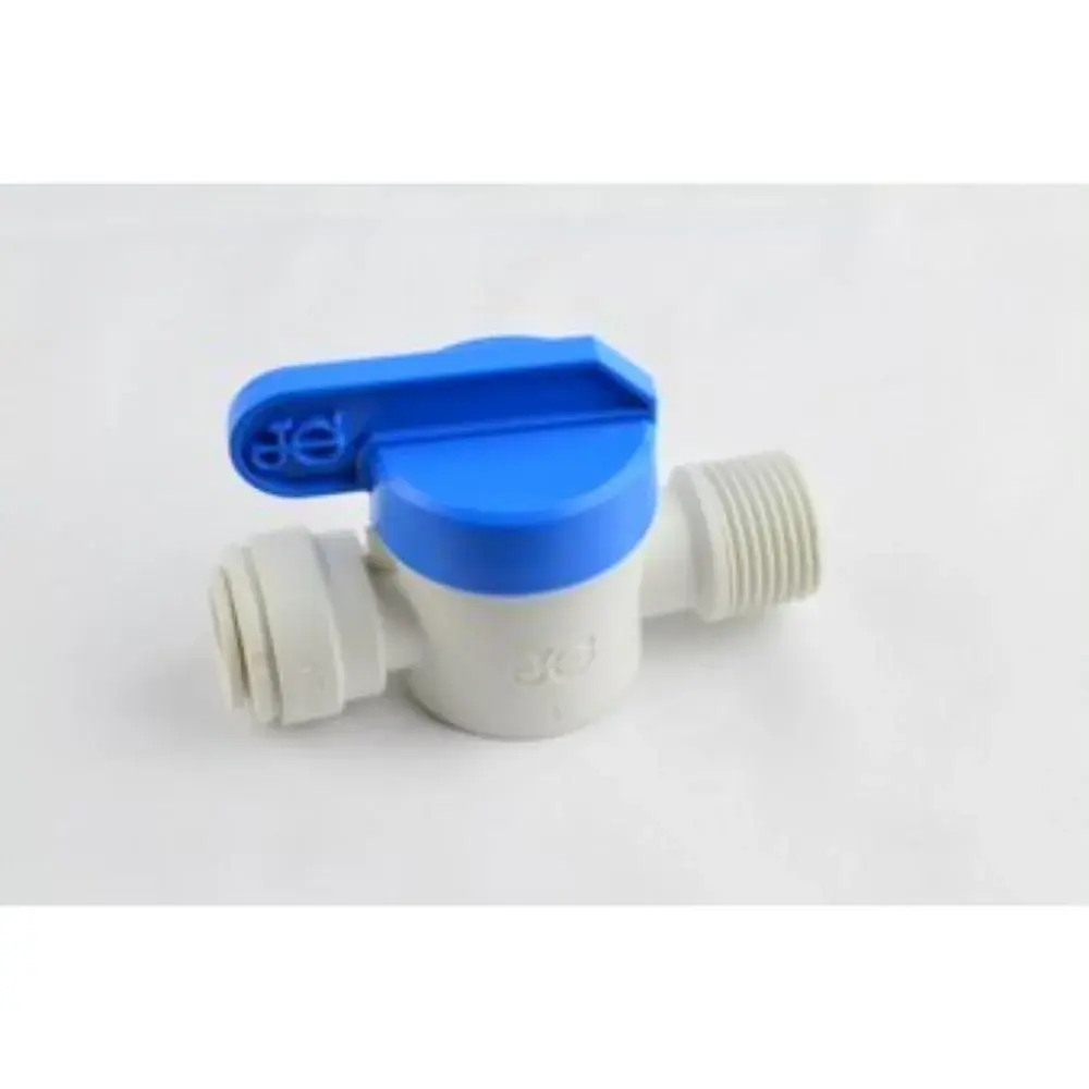 PCV Valve PPSV011223W RWC John Guest Male Shut-Off Valve (NPTF Thread - Speedfit to Male), 3/8" Tube OD x 3/8" NPTF