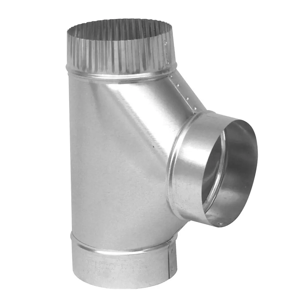 Tee Connector Galvanized Alloy 30 Gauge Branch, 5"