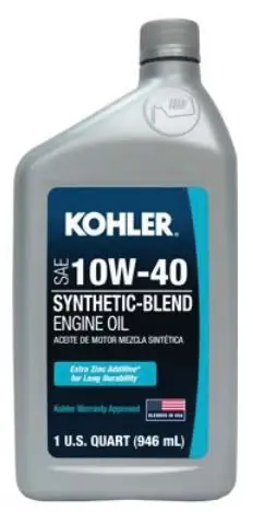 Kohler Part Number 25 357 70-S True OEM Case 10W40 Synthetic Blend Engine Oil
