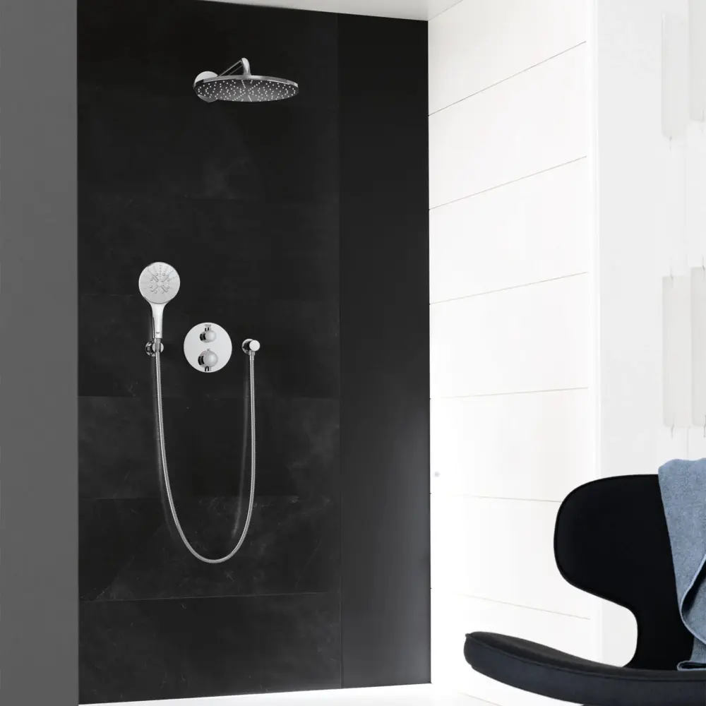 GrohTherm MC Round Single-Function Thermostatic Valve Trim Control Module