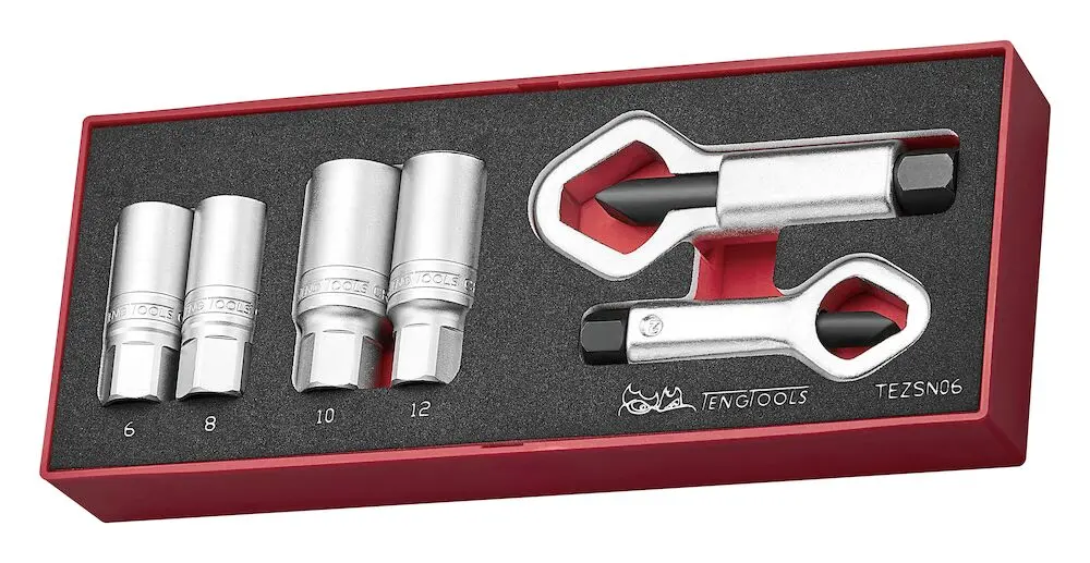 Teng Extractor and Nut Splitter Place FOAMX2 6 Pieces - TEZSN06