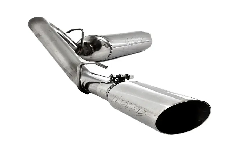 1997-99 Jeep Wrangler TJ MBRP Installer Series 2.5in Cat-Back Exhaust System - Aluminized Metal