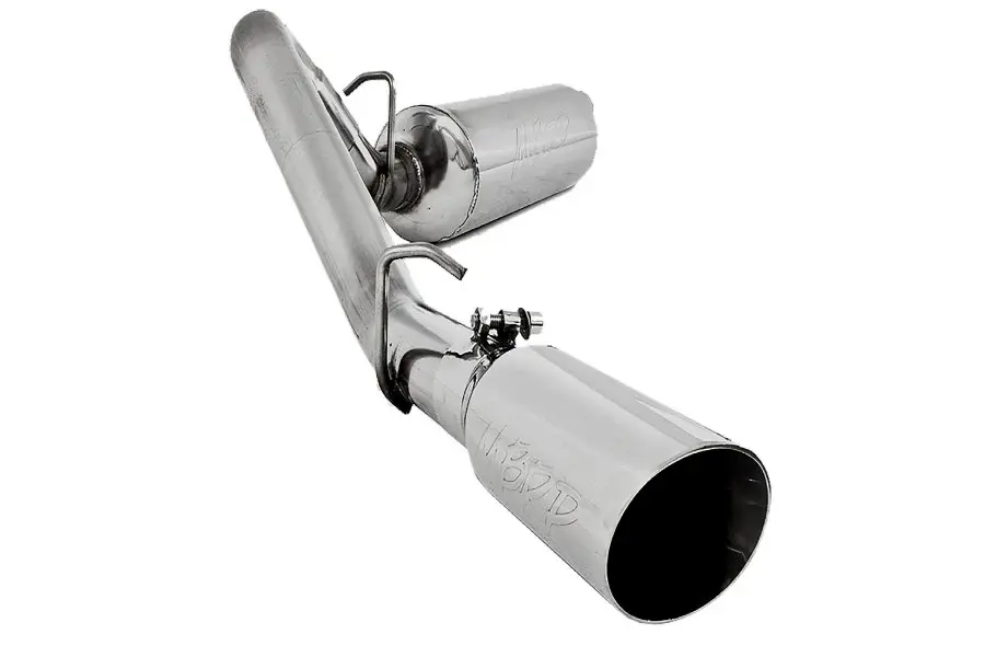 2000-06 Jeep Wrangler TJ MBRP 2.5in Armor Lite Cat Back Exhaust System - Unitary Exit