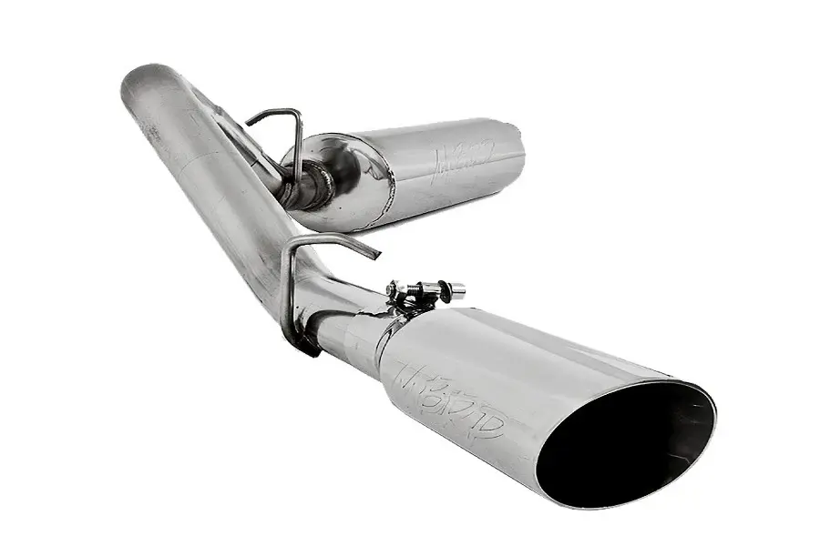 2000-06 Jeep Wrangler TJ MBRP 2.5in T409 Cat Back Back Exhaust System - Singular Exit