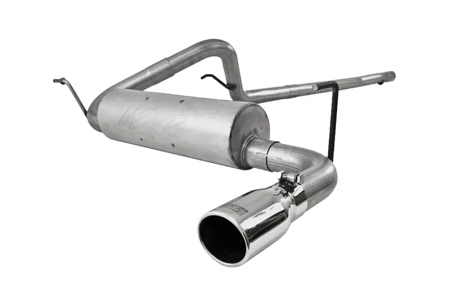 2007-11 Jeep Wrangler JK 3.8L MBRP 2.5in Armor Lite Cat Back Exhaust System - Sole Side Exit