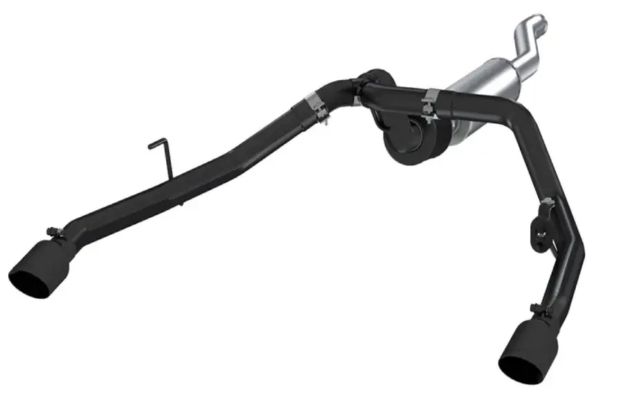 Jeep Gladiator JT 3.6L MBRP 2.5in Paired Exit Cat-Back Exhaust System - Black