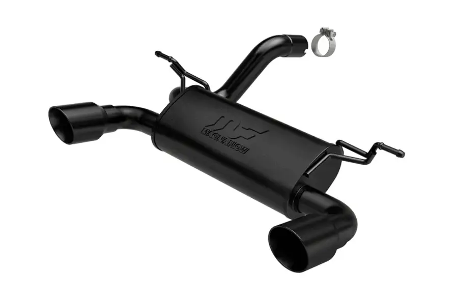 Jeep Wrangler JL 3.6L MagnaFlow MF Series Axle-Back Exhaust System, Charcoal
