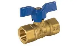 101-403 Jomar Valve 1/2" FIP X FIP Gas Ball Valve, 2 Piece, 600 WOG