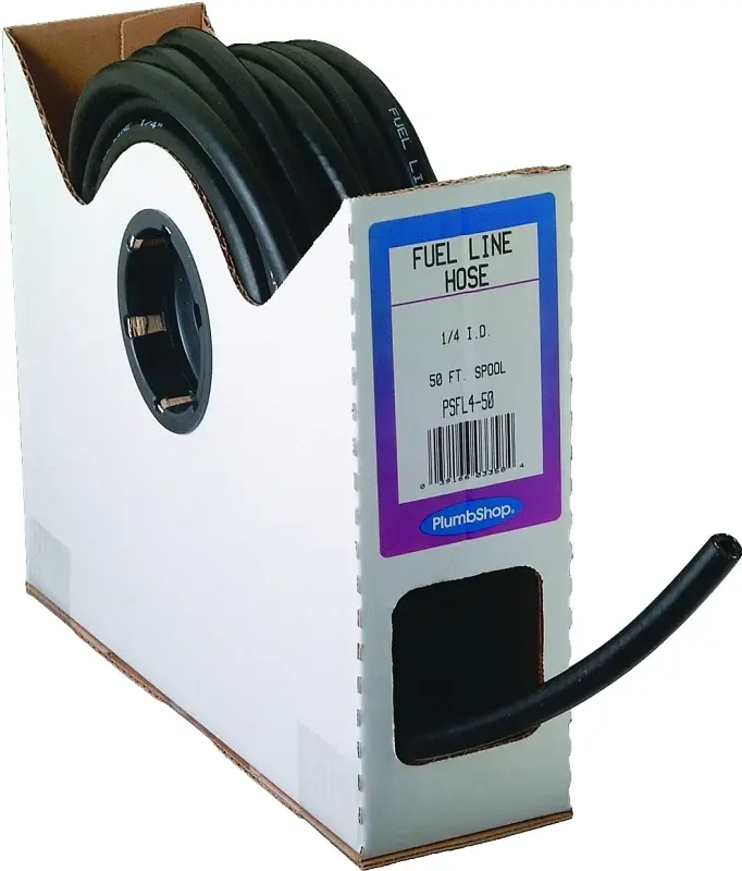 Abbott Rubber T22004002/SP23005 Fuel Hose, 50 ft L, 1/4 ID, 1/2 OD, 80 psi Pressure, PVC, Ebony