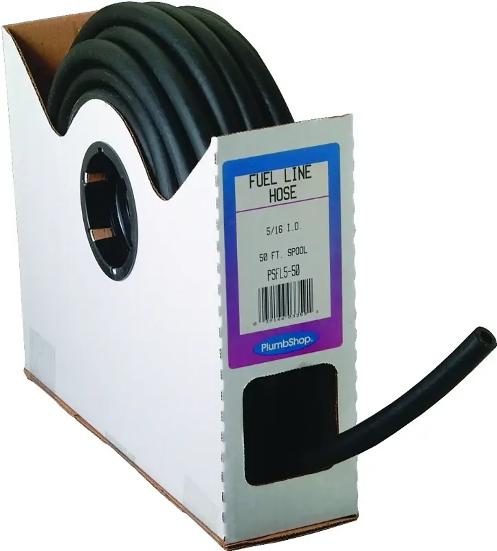 Abbott Rubber T22004003/SP23015 Fuel Hose, 50 ft L, 5/16 ID, 9/16 OD, 80 psi Pressure, PVC, Black