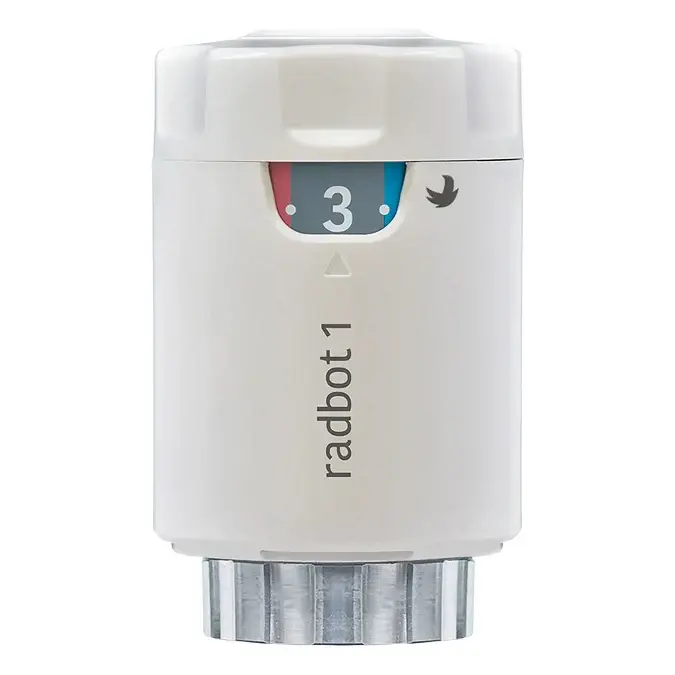 Horstmann Locked Radbot 1 Intelligent Energy Saving Thermostatic Radiator Valve Base + Lock Shield - Scv100-100