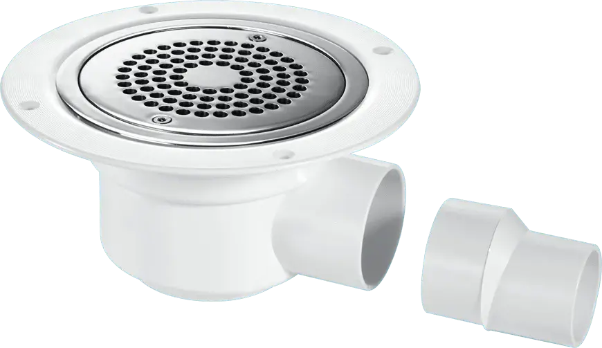 McAlpine TSG50-ANTI/LIG 50mm Water Seal Trapped Gully, Clamp Ring and Cover Plate, 2" Horizontal Outlet and 2" x 1½" Sock...