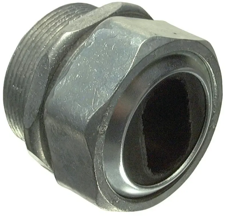 Halex 08212B Watertight Connector, 1-1/4 Hub, Compression, Spelter