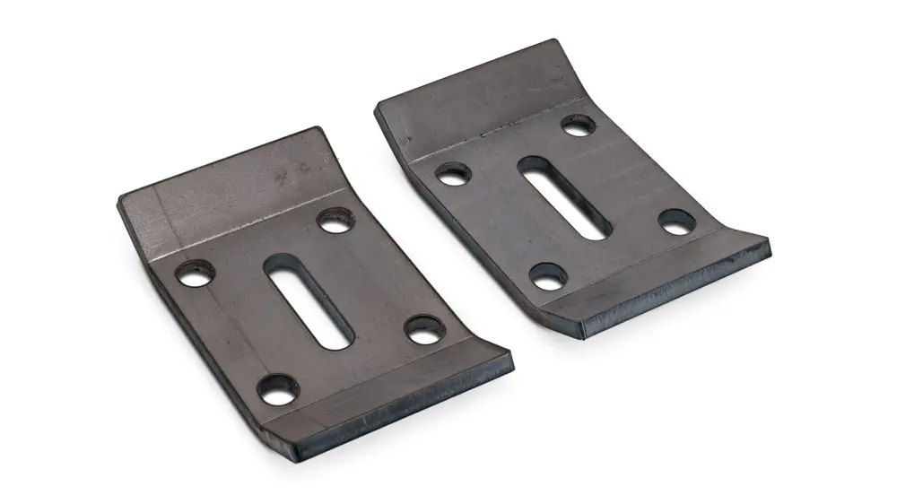 Leaf Spring U-Bolt Retainer Plates, Solid Duty, Pair, 1966-77 Ford Bronco