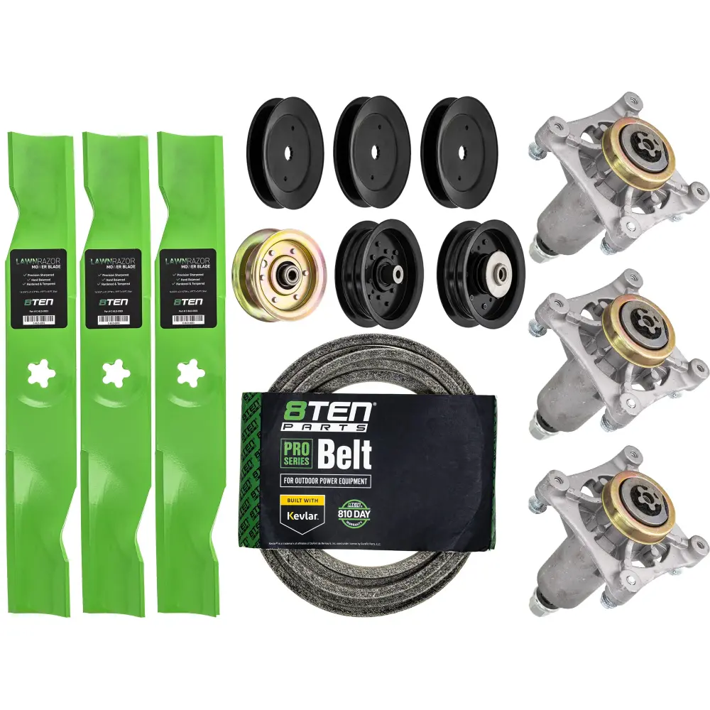 Blade Spindle Pulley Belt Idler Kit Husqvarna YTH2348 532187281 48-Inch