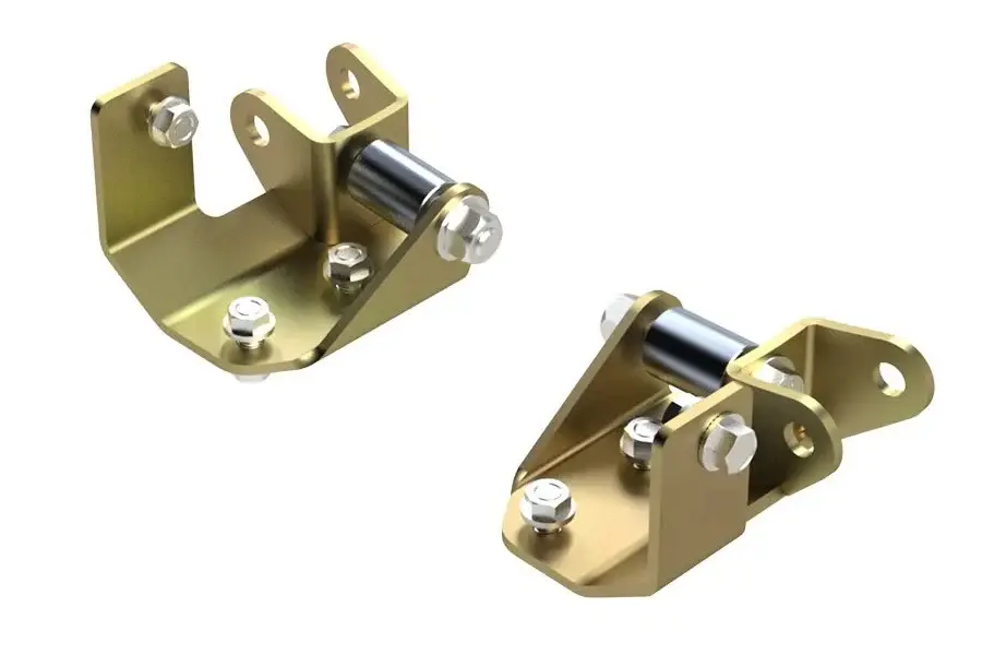 Jeep Wrangler JK MetalCloak Outboard Shock Secure Spacer Relocation Kit - Lower Front