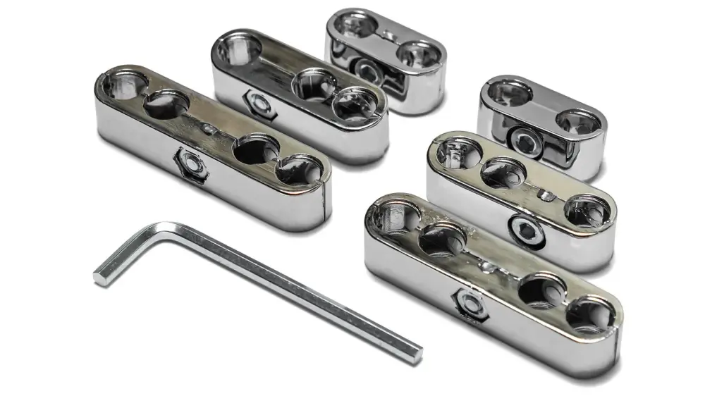 Spark Plug Wire Separator Kit, 8MM Shiny metal Clamp Style, V8 Engine
