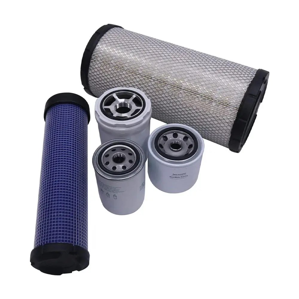 Service Filter Kit Kubota Engine V3800-TIEF4 Efficient Track Loader SVL95-2S