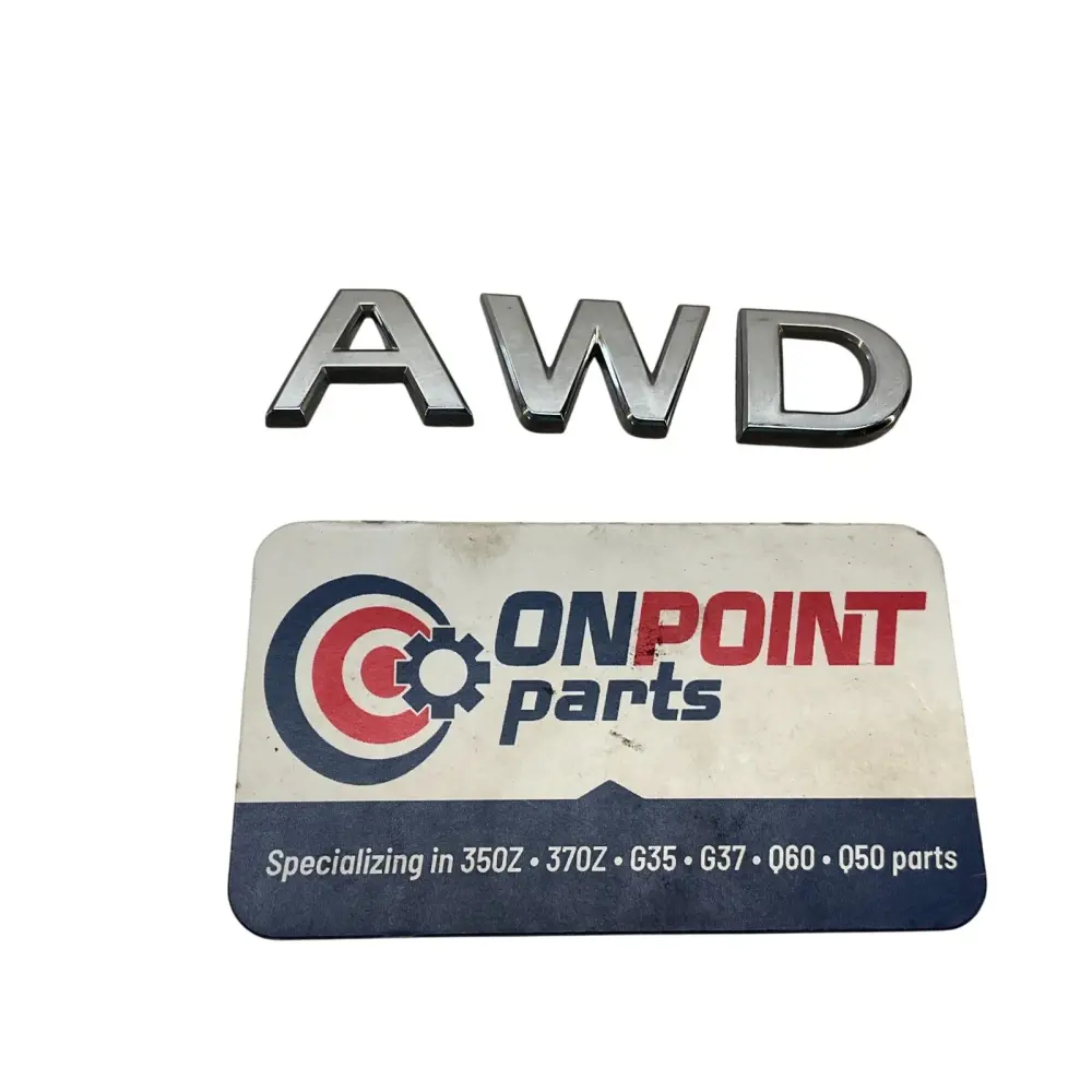 08-15 G37 Q60 Trunk Hatch Lid Emblem Ornament 848943WJ0A Oem Htg