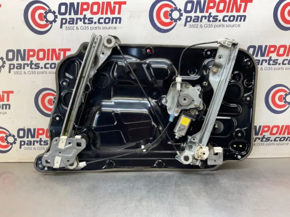 2006 Nissan Z33 350Z Driver Left Window Regulator Motor Assembly OEM 23BJJE3 Mounting Hardware